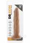 Dr. Skin Silver Collection Realistic Cock Basic 7.5 Dildo 7.5in - Caramel