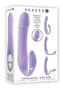 Gender X Orgasmic Orchid Rechargeable Silicone Vibrator With Clitoral Stimulator - Purple
